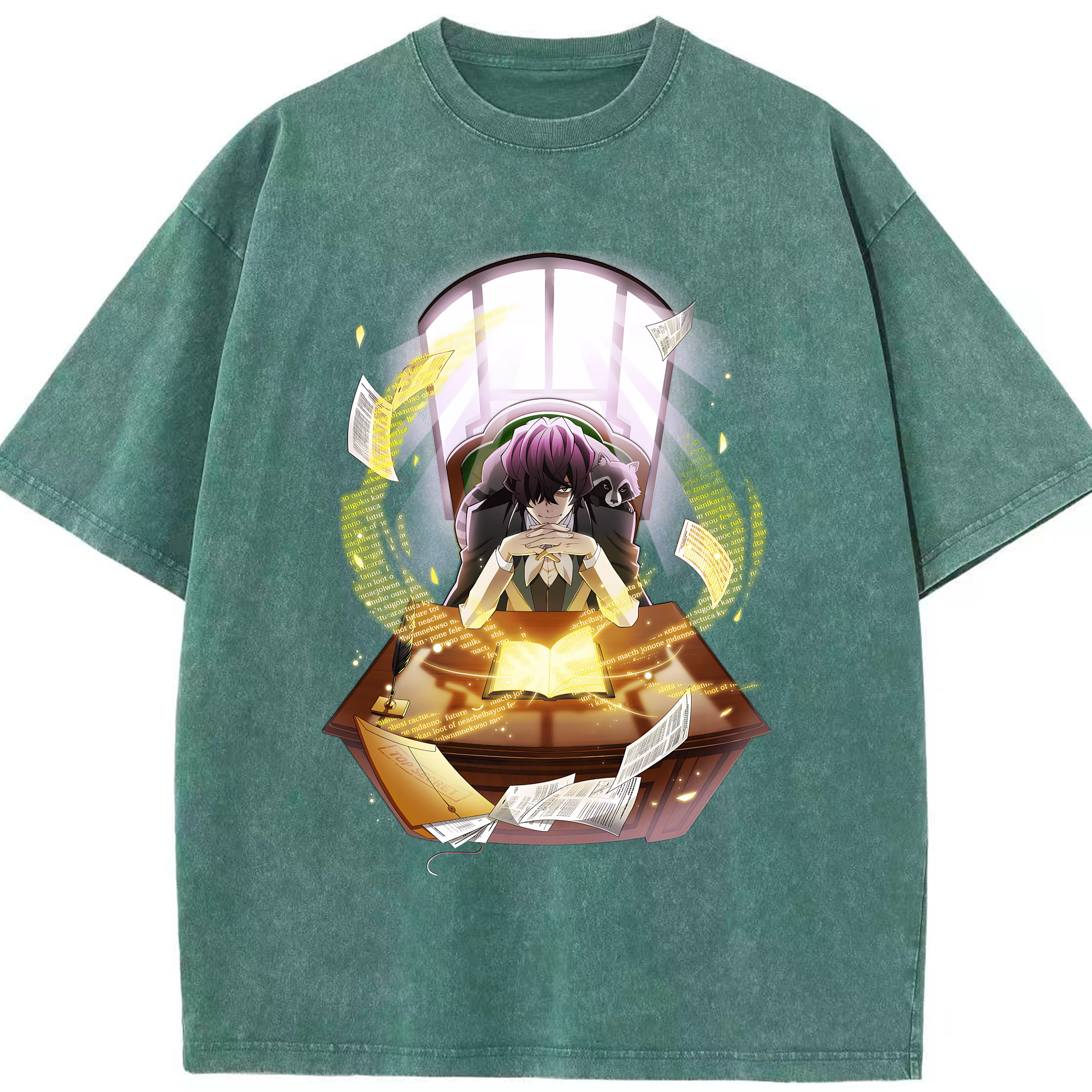 （画像用） 文豪ストレイドッグス Bungo Stray Dogs 綿100% ヴィンテージ風 半袖Tシャツ（フロントプリント）